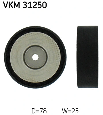 VKM 31250 SKF Паразитный / ведущий ролик, поликлиновой ремень (фото 1)