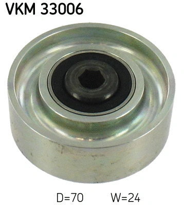 VKM 33006 SKF Паразитный / ведущий ролик, поликлиновой ремень (фото 1)