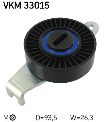 VKM 33015 SKF Паразитный / ведущий ролик, поликлиновой ремень (фото 1)