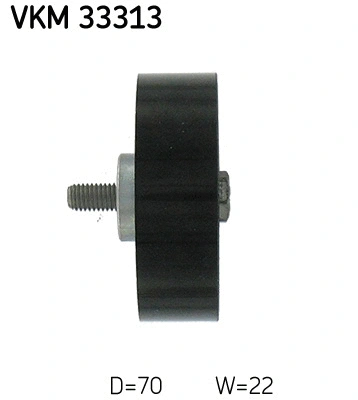 VKM 33313 SKF Паразитный / ведущий ролик, поликлиновой ремень (фото 3)