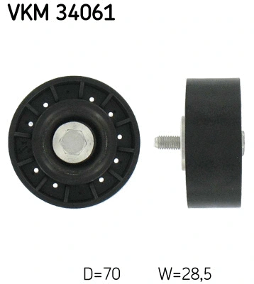 VKM 34061 SKF Паразитный / ведущий ролик, поликлиновой ремень (фото 1)