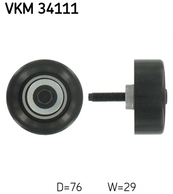 VKM 34111 SKF Паразитный / ведущий ролик, поликлиновой ремень (фото 1)