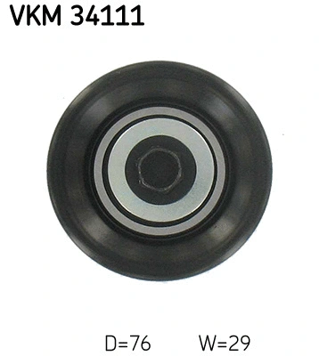 VKM 34111 SKF Паразитный / ведущий ролик, поликлиновой ремень (фото 2)