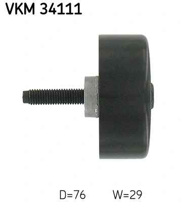 VKM 34111 SKF Паразитный / ведущий ролик, поликлиновой ремень (фото 3)
