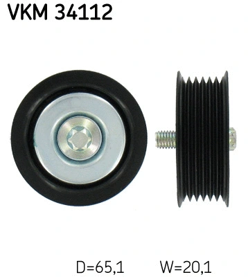 VKM 34112 SKF Паразитный / ведущий ролик, поликлиновой ремень (фото 1)
