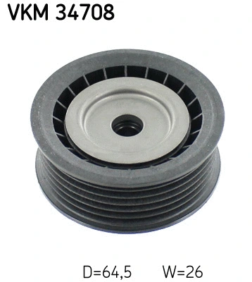 VKM 34708 SKF Паразитный / ведущий ролик, поликлиновой ремень (фото 1)