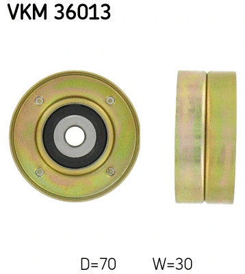 VKM 36013 SKF Паразитный / ведущий ролик, поликлиновой ремень (фото 1)