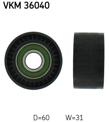 VKM 36040 SKF Паразитный / ведущий ролик, поликлиновой ремень (фото 1)