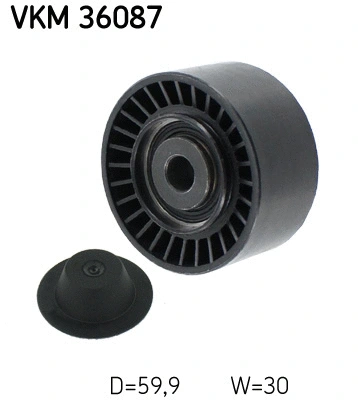 VKM 36087 SKF Паразитный / ведущий ролик, поликлиновой ремень (фото 1)