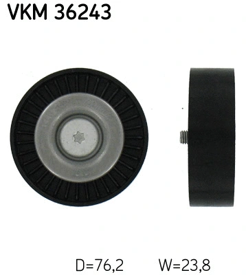 VKM 36243 SKF Паразитный / ведущий ролик, поликлиновой ремень (фото 1)