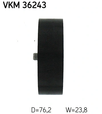 VKM 36243 SKF Паразитный / ведущий ролик, поликлиновой ремень (фото 3)