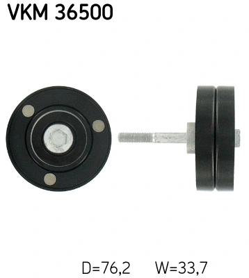 VKM 36500 SKF Паразитный / ведущий ролик, поликлиновой ремень (фото 1)