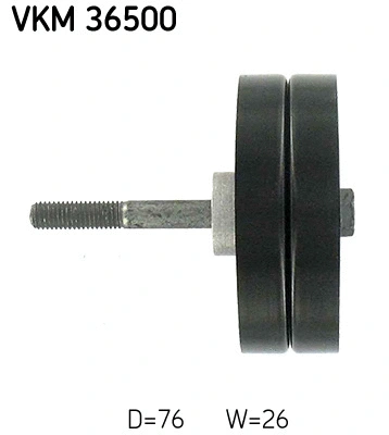 VKM 36500 SKF Паразитный / ведущий ролик, поликлиновой ремень (фото 3)