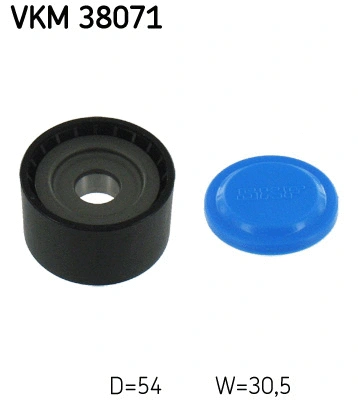 VKM 38071 SKF Паразитный / ведущий ролик, поликлиновой ремень (фото 1)