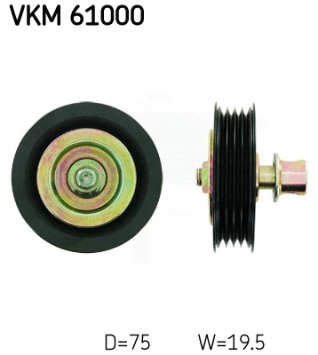 VKM 61000 SKF Паразитный / ведущий ролик, поликлиновой ремень (фото 1)