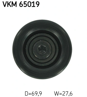 VKM 65019 SKF Паразитный / ведущий ролик, поликлиновой ремень (фото 2)