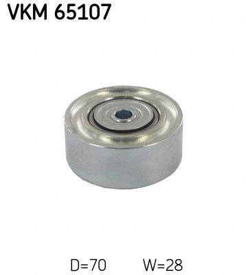 VKM 65107 SKF Паразитный / ведущий ролик, поликлиновой ремень (фото 1)