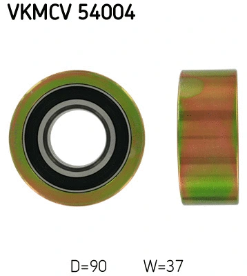 VKMCV 54004 SKF Паразитный / ведущий ролик, поликлиновой ремень (фото 1)