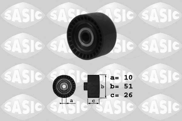 1620011 SASIC Паразитный / ведущий ролик, поликлиновой ремень (фото 1)