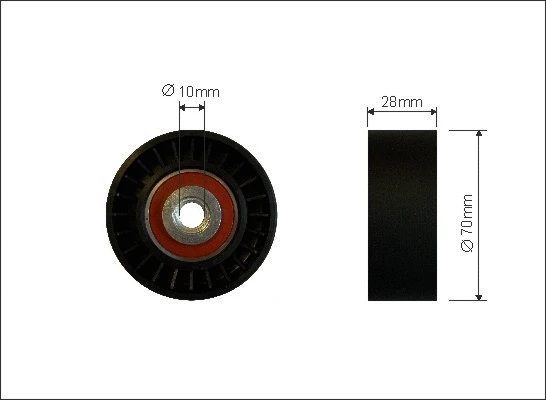 459-60 CAFFARO Паразитный / ведущий ролик, поликлиновой ремень (фото 1)