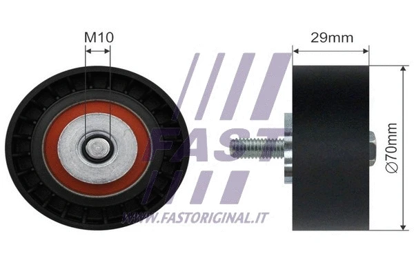 FT44575 FAST Паразитный / ведущий ролик, поликлиновой ремень (фото 1)