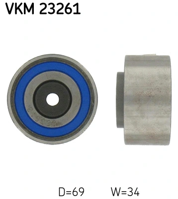 VKM 23261 SKF Паразитный / Ведущий ролик, зубчатый ремень (фото 1)