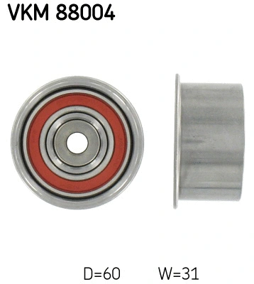 VKM 88004 SKF Паразитный / Ведущий ролик, зубчатый ремень (фото 1)