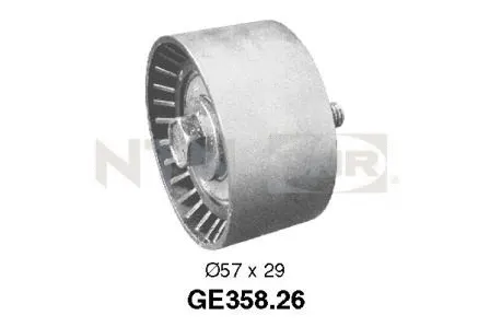 GE358.26 SNR/NTN Паразитный / Ведущий ролик, зубчатый ремень (фото 1)