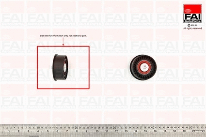 T9400 FAI AUTOPARTS Паразитный / Ведущий ролик, зубчатый ремень (фото 1)