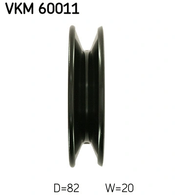 VKM 60011 SKF Паразитный / Ведущий ролик, клиновой ремень (фото 4)