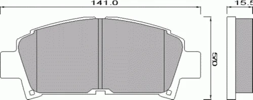 AC489381D ACDELCO Комплект тормозных колодок, диско (фото 1)