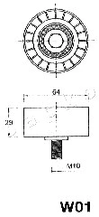 45W01 JAPKO Устройство для натяжения ремня, ремень ГРМ (фото 2)