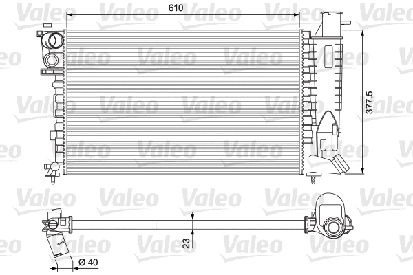 231010 VALEO Радиатор, охлаждение двигателя (фото 1)
