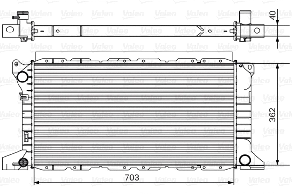 701525 VALEO Радиатор, охлаждение двигателя (фото 1)