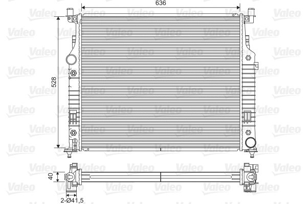 701569 VALEO Радиатор, охлаждение двигателя (фото 1)