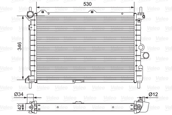 701653 VALEO Радиатор, охлаждение двигателя (фото 1)