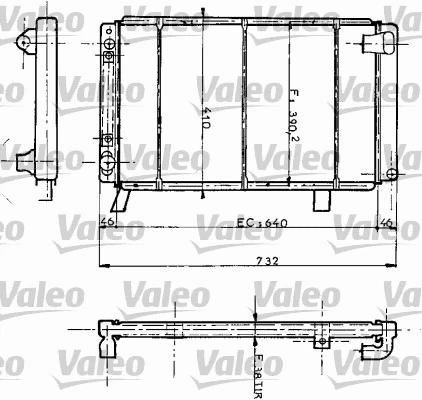 730069 VALEO Радиатор, охлаждение двигателя (фото 1)