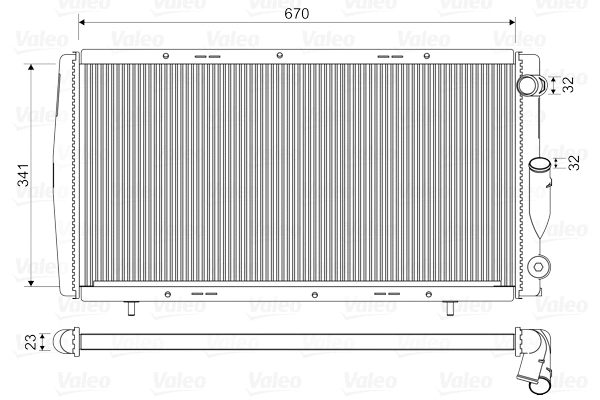 730140 VALEO Радиатор, охлаждение двигателя (фото 1)
