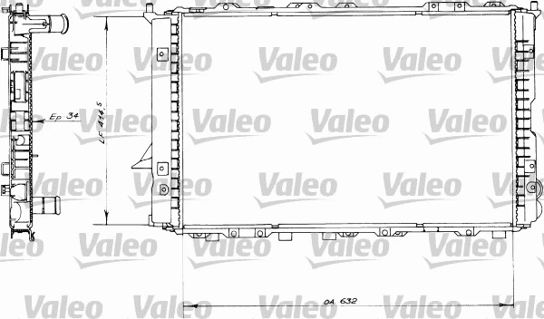 730363 VALEO Радиатор, охлаждение двигателя (фото 1)