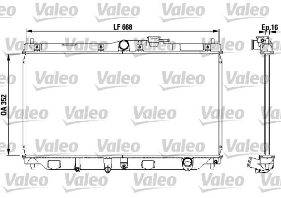 731076 VALEO Радиатор, охлаждение двигателя (фото 1)