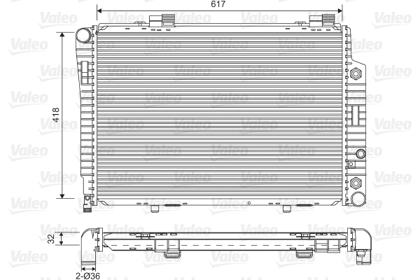 731805 VALEO Радиатор, охлаждение двигателя (фото 1)