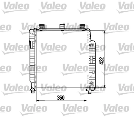 732469 VALEO Радиатор, охлаждение двигателя (фото 1)