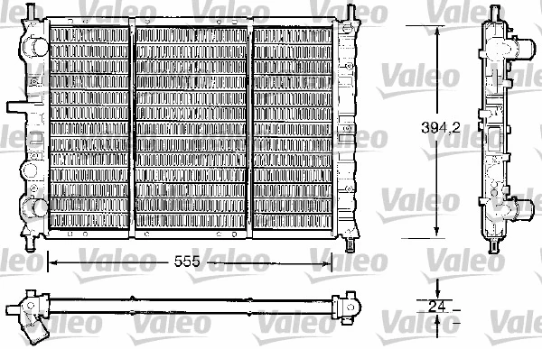 732504 VALEO Радиатор, охлаждение двигателя (фото 1)
