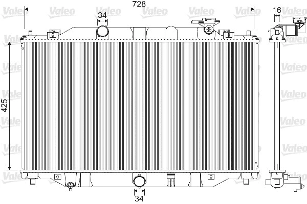 733239 VALEO Радиатор, охлаждение двигателя (фото 1)