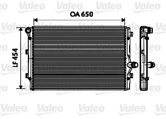 734333 VALEO Радиатор, охлаждение двигателя (фото 1)