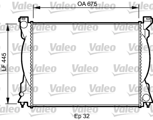 735029 VALEO Радиатор, охлаждение двигателя (фото 1)