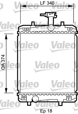 735072 VALEO Радиатор, охлаждение двигателя (фото 1)