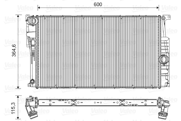 735453 VALEO Радиатор, охлаждение двигателя (фото 1)