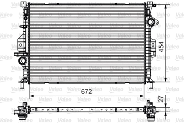 735601 VALEO Радиатор, охлаждение двигателя (фото 1)