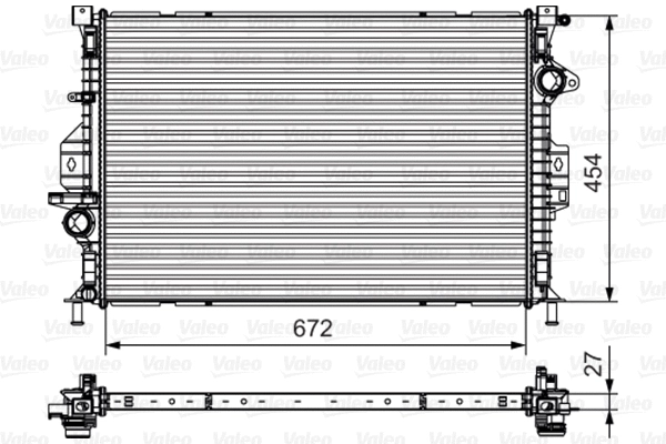 735602 VALEO Радиатор, охлаждение двигателя (фото 1)